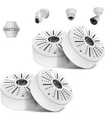 Round CCTV Camera Junction Box, Compatible with Most Indoor Outdoor Cameras 4pcs