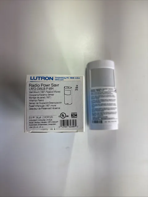 Lutron LRF2-OWLB-P-WH Radio Powr Savr Wireless Occupancy Sensor NEW