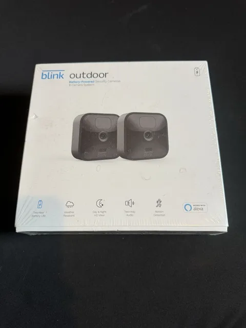 Blink Outdoor (3rd Gen) 2-Camera Wireless HD Security Camera System - New Sealed
