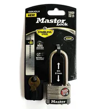Master Lock Stainless Steel Keyed Padlock Level 8 Tough Under Fire Lock 2”