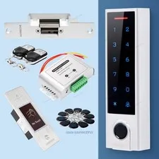 HOMSECUR Weatherproof WIFI Fingerprint RFID Access Control Set Lock APP Unlock