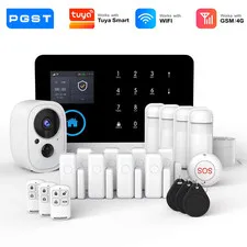 Wireless Home Theft Wireless Alarm Kit Wifi 4G GSM Tuya PGST Control Unit