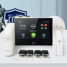 HOMSECUR 7'' Large Touchscreen Alarm Panel WiFi Wireless Burglar Security System
