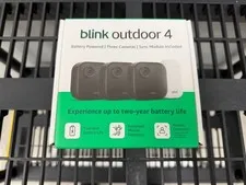 Blink Outdoor 4 Battery Powered 3-Camera Security System  NEW, Factory Sealed