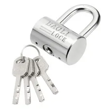 50 x 33 x 74mm Heavy Duty Lock Alloy Steel High Security Padlock with 4 Keys