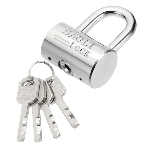 50 x 33 x 74mm Heavy Duty Lock Alloy Steel High Security Padlock with 4 Keys