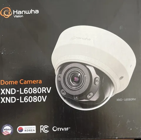 Hanwha Vision XND-L6080RV 2MP X Series IP Dome Security Camera PoE
