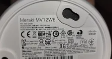 Cisco Meraki MV12WE Dome IP/Network Wired PoE Security Camera, White, 1 Camera