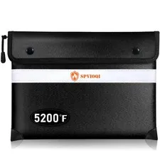 Upgraded 5200F Fireproof Document Bag Heat Insulated Water Resistant Safe