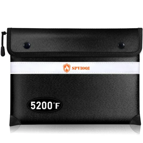 Upgraded 5200F Fireproof Document Bag Heat Insulated Water Resistant Safe