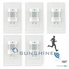 5PCS Automatic PIR Occupancy Motion Sensor Light Switch Auto ON/OFF Infrared