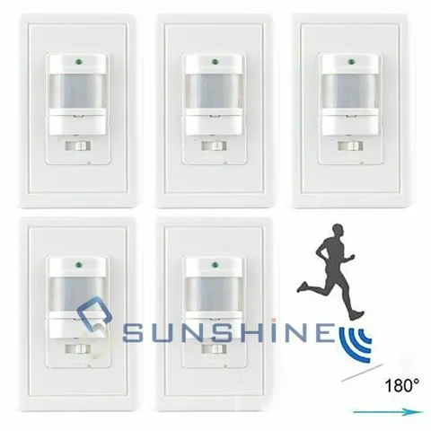 5PCS Automatic PIR Occupancy Motion Sensor Light Switch Auto ON/OFF Infrared