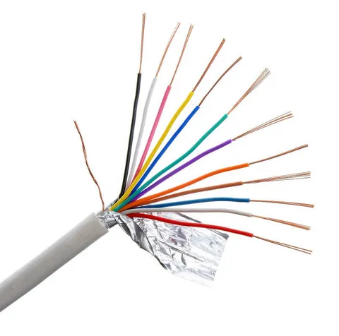 Professional Safe Shielded Alarm Cable White 12 Core, 100m