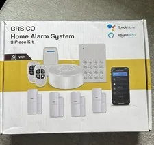 WiFi Alarm System, Smart Home Alarm System Wireless 9 Piece-kit, DIY Alarm