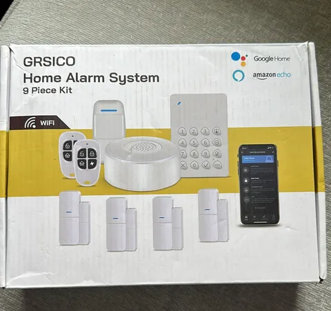 WiFi Alarm System, Smart Home Alarm System Wireless 9 Piece-kit, DIY Alarm