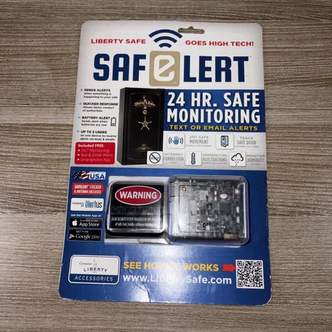 Liberty Safe & Security Prod Saf-E-Lert Secure System 24 Hour Safe Monitoring