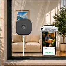 2K Window Camera,5Ghz & 2.4Ghz Wifi Security Camera for Home,120° Wide View,Full