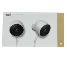 Nest Cam Outdoor 2 Pack NC2400ES Wired Outdoor Security Cameras A0033 1st Gen