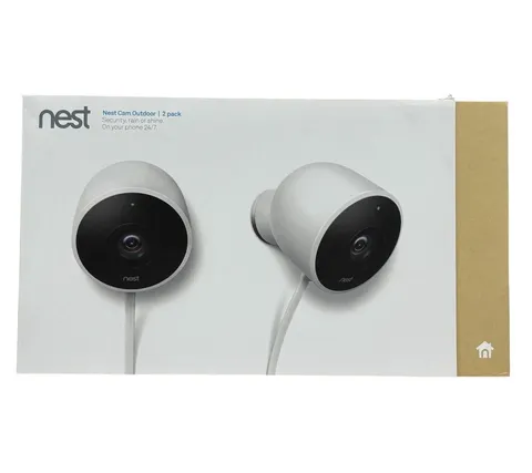 Nest Cam Outdoor 2 Pack NC2400ES Wired Outdoor Security Cameras A0033 1st Gen