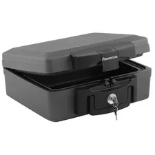 Fireproof Waterproof Safe Lock Box Black Portable Steel Electronics Passport