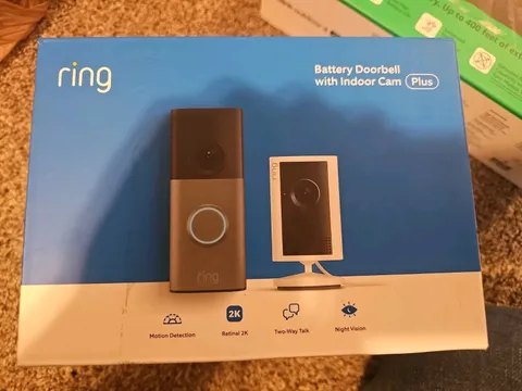 Ring Battery Doorbell with Indoor Cam Plus $179. Msrp