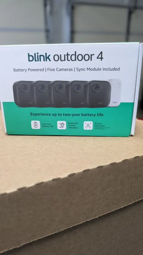 BLINK Outdoor 4 (4th Gen) 5-Camera Security System w/ Sync Module Core - NEW