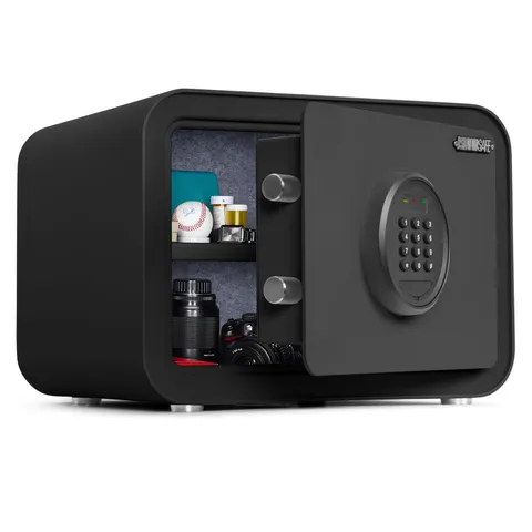 Digital Safe Box, 1.0 Cu.ft Heavy Duty Solid Steel Home Safe with Keypad, Sma...