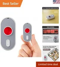 Compact Anti-Spy Hidden Camera Detector with Vibration Alerts & LED Light