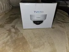 Turing Turing IP/Network Dome Security Camera, Wired, Color Mode, White