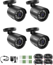 ZOSI 4 x 2MP 1080p Home Security Camera Outdoor Indoor