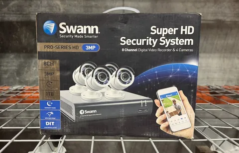 Swann Pro-Series HD 3MP 8CH Security System 4 Cameras 1TB DVR Open Box