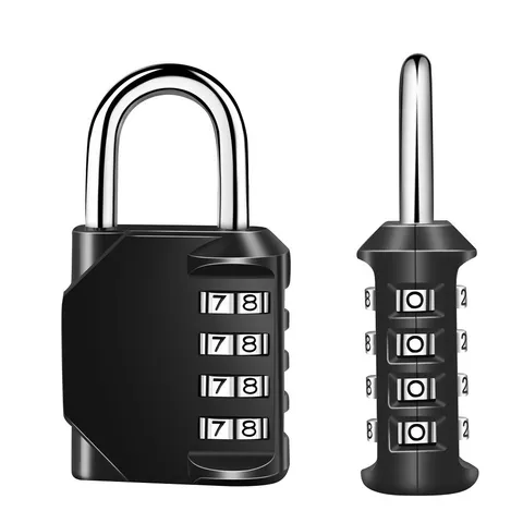 2 Pack 4 Digit Combination Padlock for School Gym Luggage Locker Waterproof Zinc