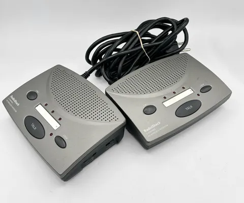LOT OF 2 Radio Shack Wireless FM Intercom Systems w/ 3 Stations Cat No. 43-3105
