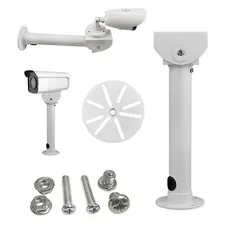 11.6 In Universal Camera Wall Mount Bracket Aluminum Beige Tilt 180 Swivel