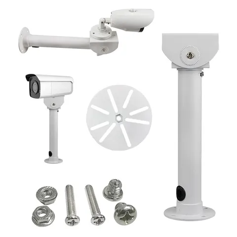 11.6 In Universal Camera Wall Mount Bracket Aluminum Beige Tilt 180 Swivel