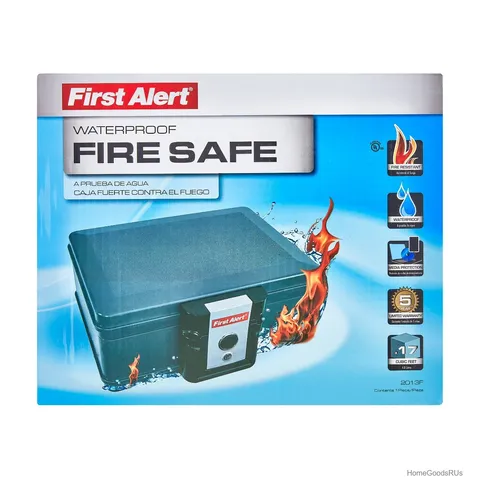 Water Fire Protector File Chest 0.17 Cubic Ft Waterproof Fire Resistant Locking