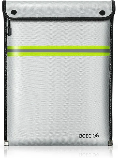 Upgraded Fireproof Document Bag, 15 in x 11 in Large Capacity with Waterproof
