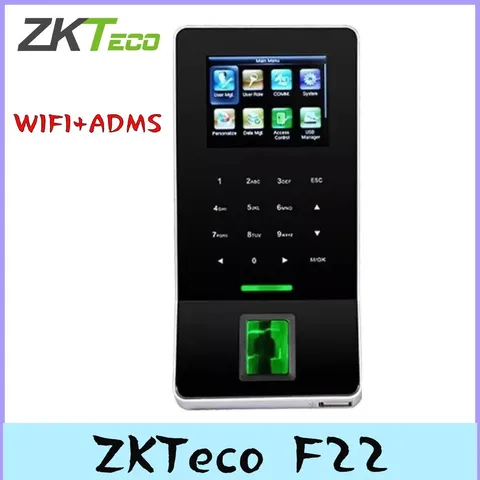 ZKTeco F22 TCP/IP WIFI+ADMS Biometric Fingerprint Time Attendance Access Control
