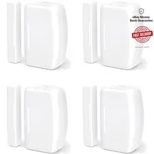 Smart Home Compatible 4-Pack Zigbee Contact Sensors for Windows & Doors
