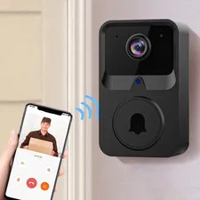 Smart Wireless Video Doorbell, Wifi Security Doorbell with HD Night Vision and T
