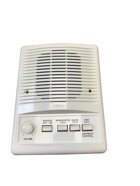 Vintage NOS NuTone IS-445WH White Intercom Inside Door Talk Speaker