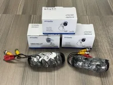 Lot of 3 New ZMODO (ZMD CBH-BUS23NM) CMOS BULLET Outdoor Camera + 2 Cables