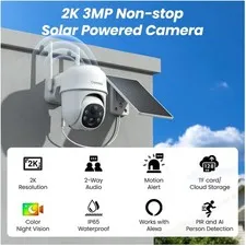 Wireless Outdoor Cameras with Color Night Vision - 2 Pack