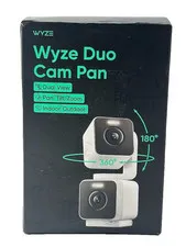 Wyze Pan Cam Duo Dual-Lens Indoor/Outdoor 2K Security Camera with Pan/Tilt
