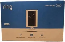 Ring Indoor Cam Plus Plug-In 2K WiFi Security Camera Motion Detection White New
