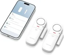 TECKNET Door Alarms When Opened, 2.4G WiFi Smart Door Sensor Alarm Free Shipping