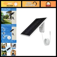 5V USB C Solar Panel for Outdoor Security Camera - Eco-Friendly, IP66 Waterproof