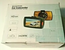 Dash Cam Advanced Portable Car Camcorder With “G Sensor”  OPEN BOX