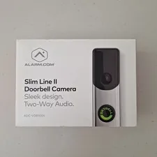 Slim Line 2 Doorbell Camera Alarm.com ADC-VDB105X New Open Box