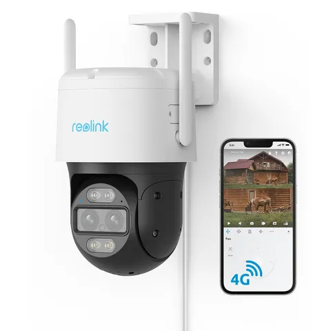 Reolink TrackMix Wired LTE 2K Wired 4G Security Camera with Auto Zoom Tracking